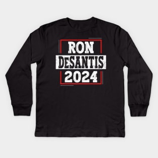 Ron DeSantis 2024 Kids Long Sleeve T-Shirt